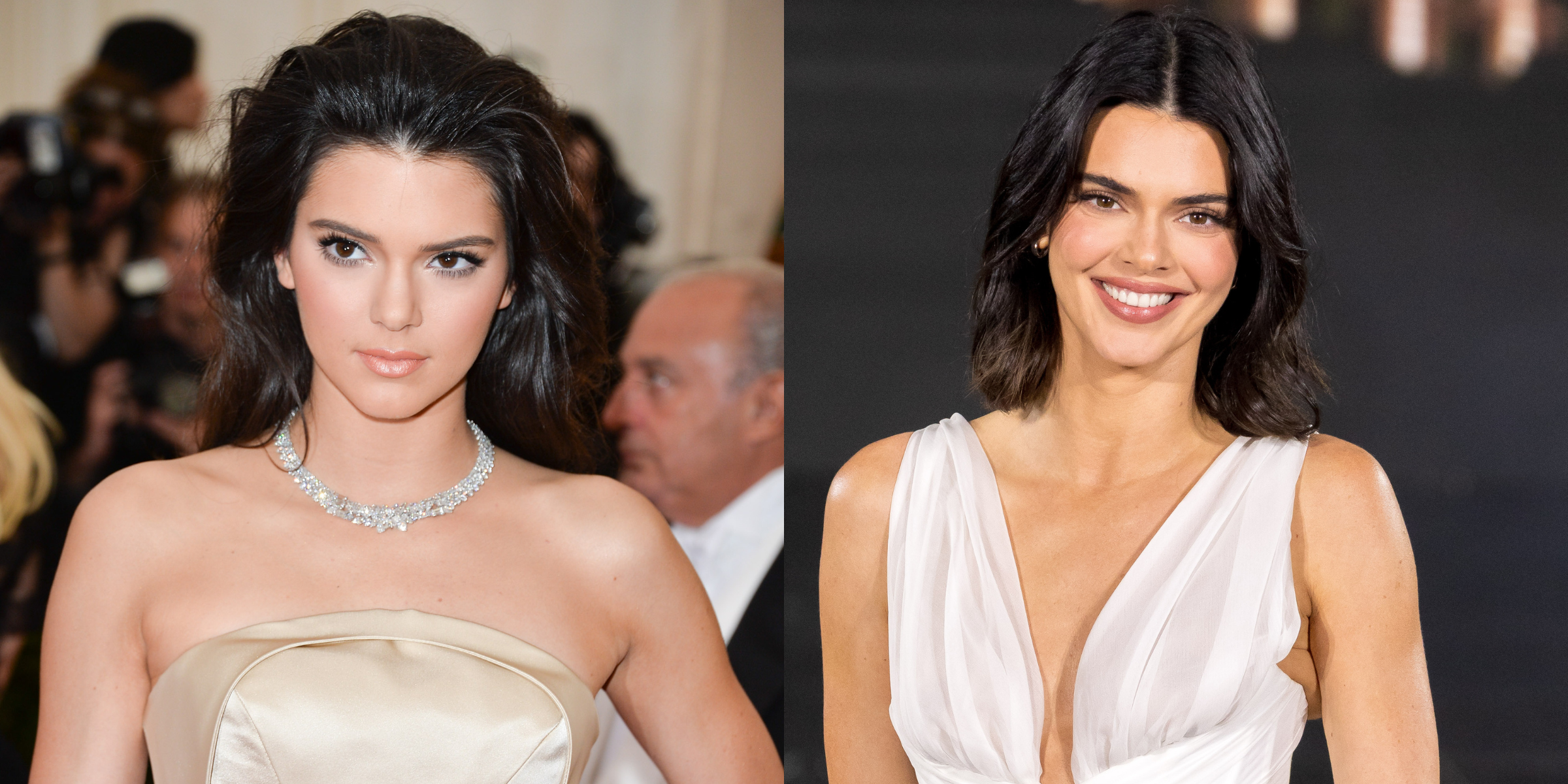 Kendall Jenner circa 2014 and 2025 | Source: Getty Images