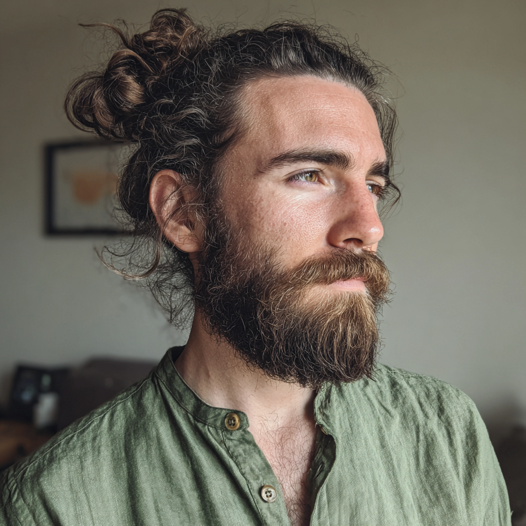 A man wearing a linen shirt | Source: Midjourney