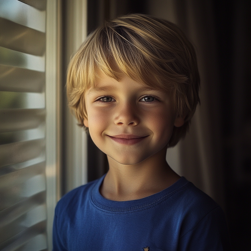 A smiling little boy | Source: Midjourney