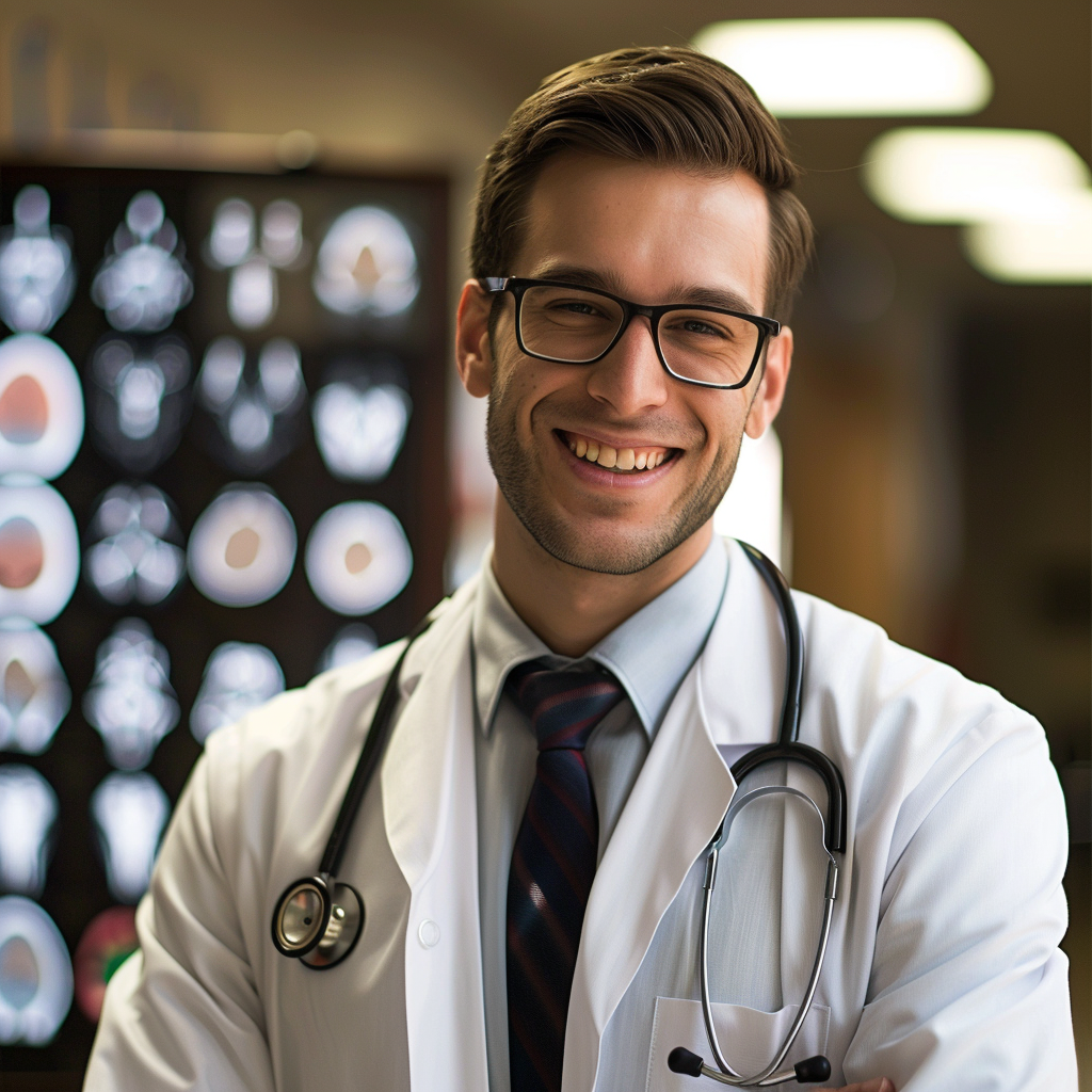 A smiling doctor | Source: Midjourney