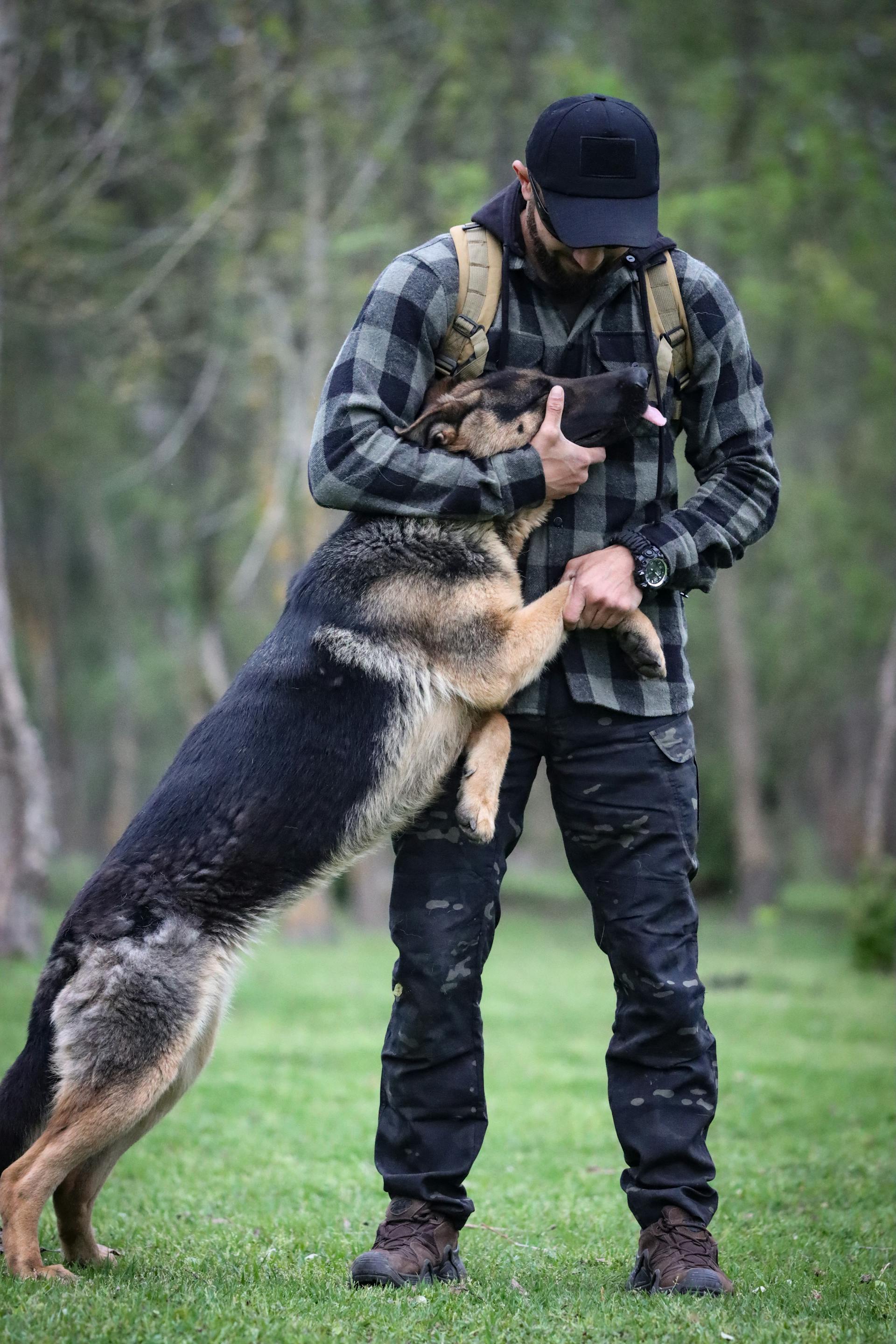 A man hugging an adorable dog | Source: Pexels