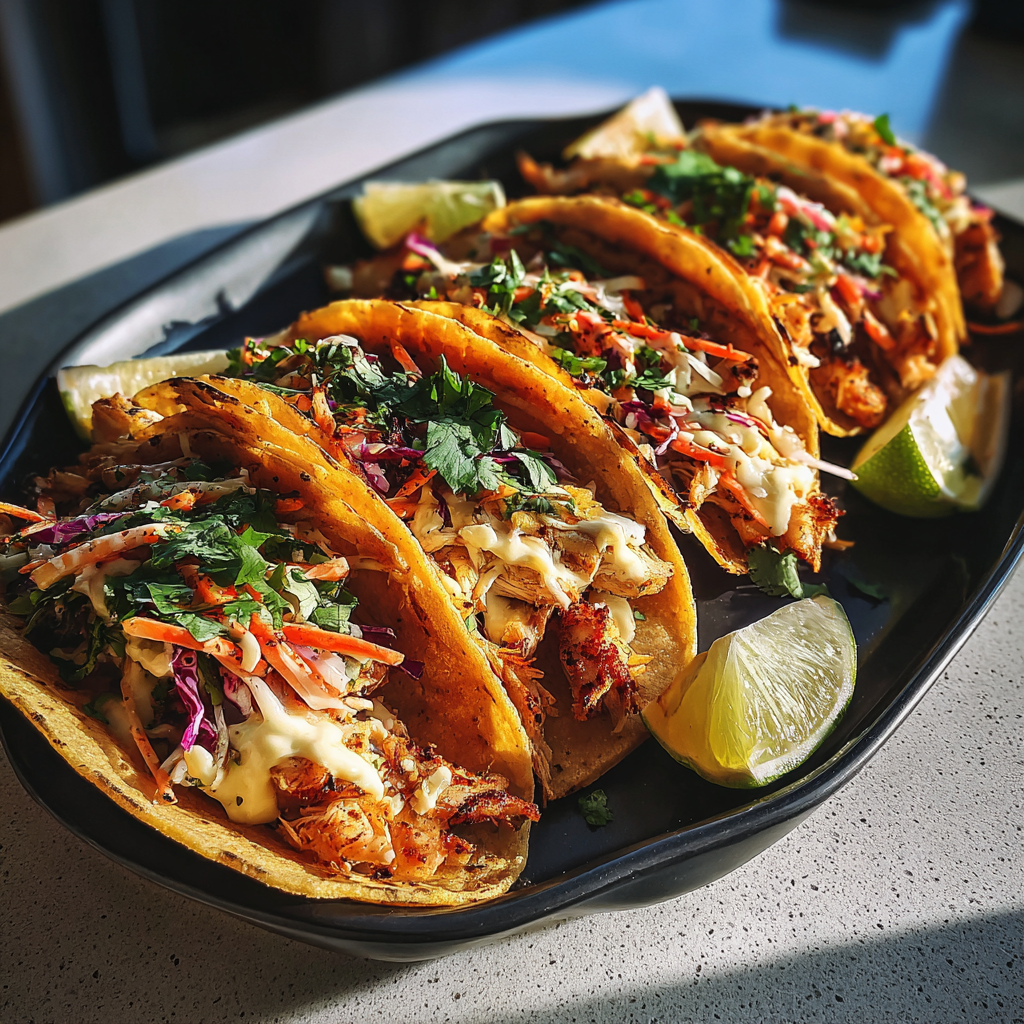 A platter of tacos | Source: Midjourney