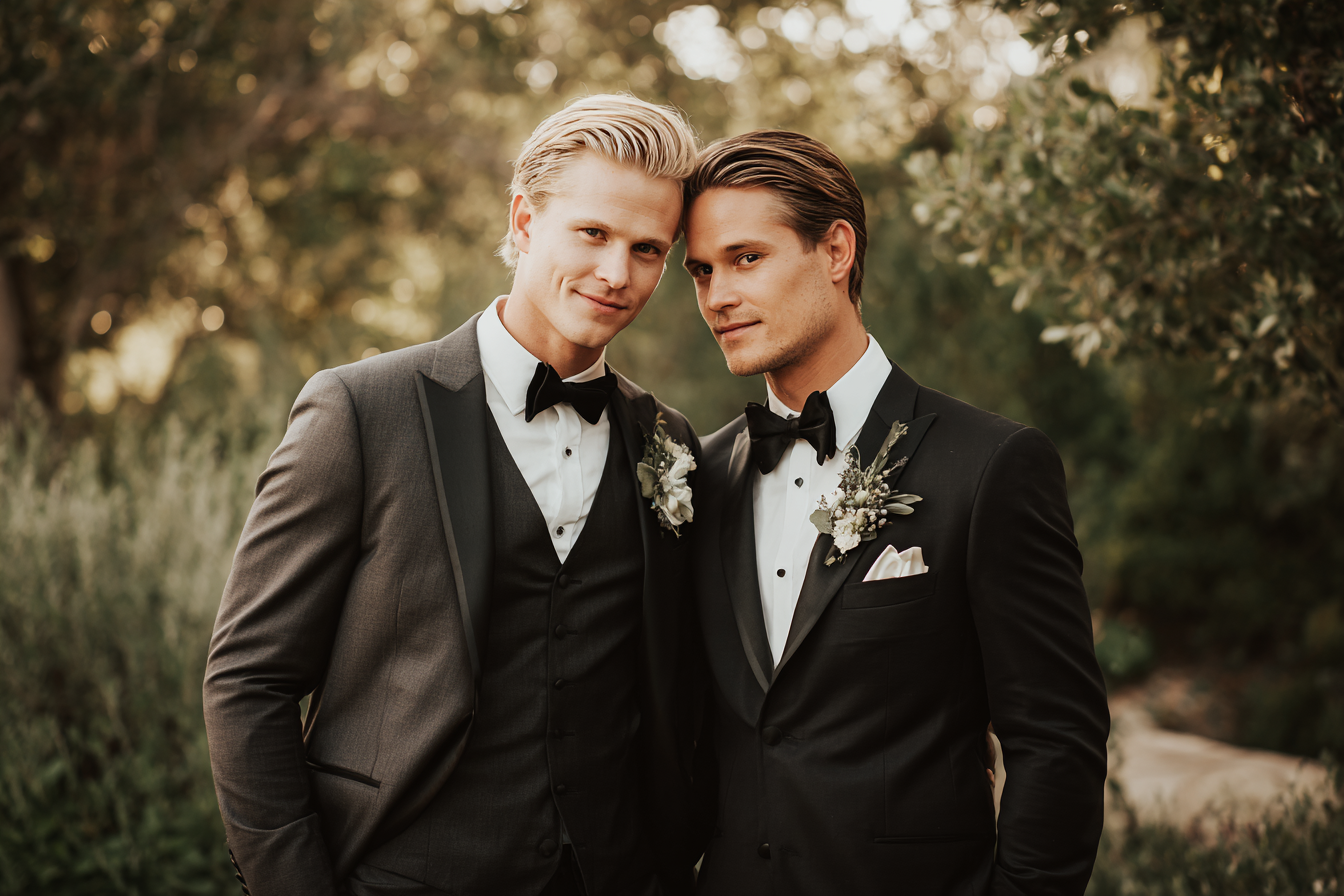 A couple on their wedding day | Source: Midjourney