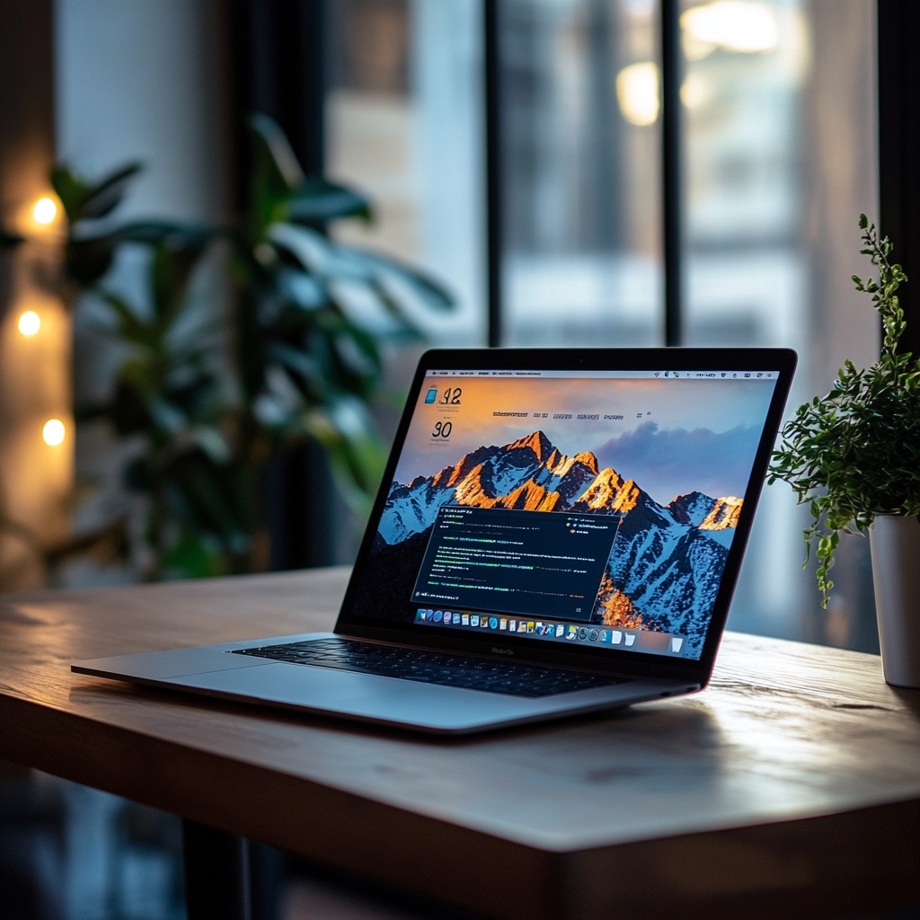 A laptop on a table | Source: Midjourney