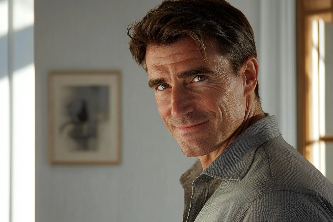 A man smiling | Source: Midjourney
