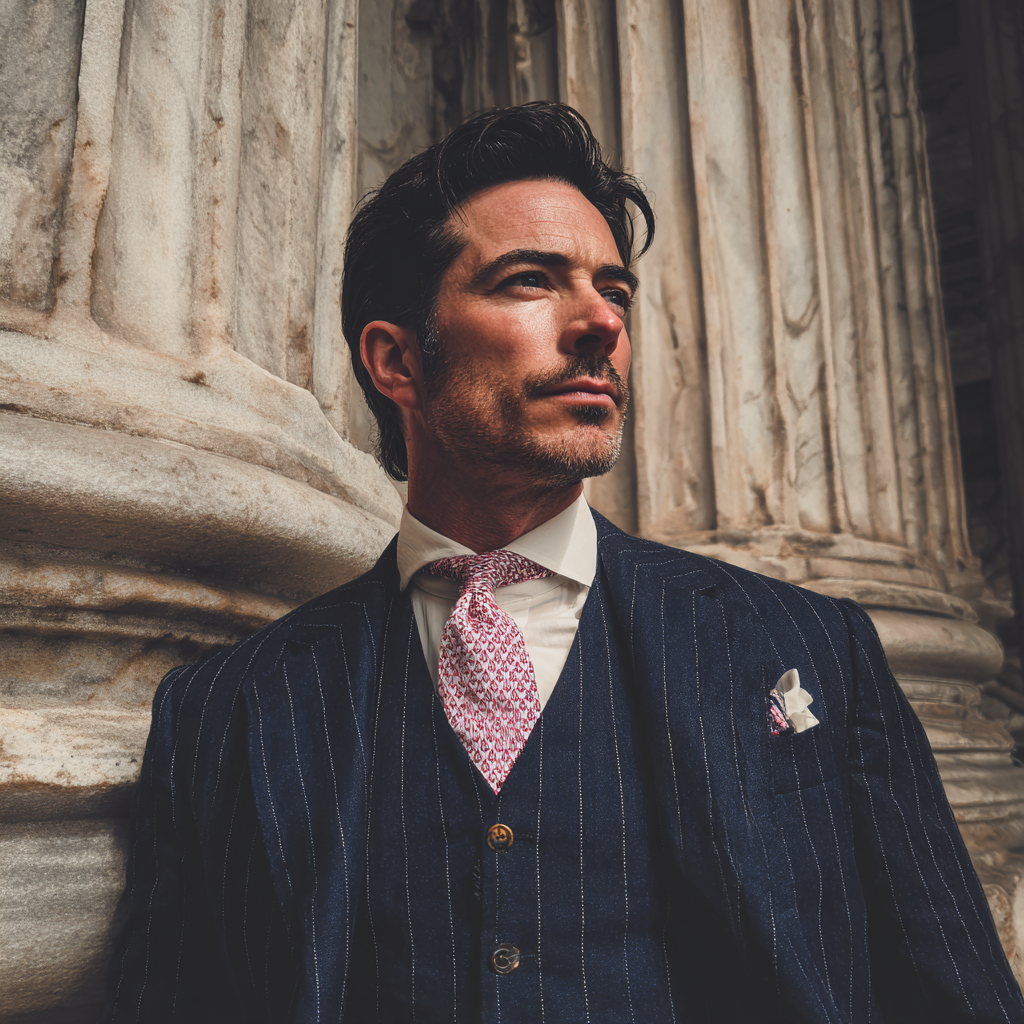 A man wearing a suit | Source: Midjourney