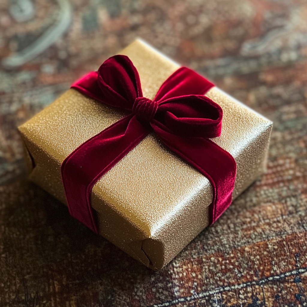 A gold-wrapped gift | Source: Midjourney