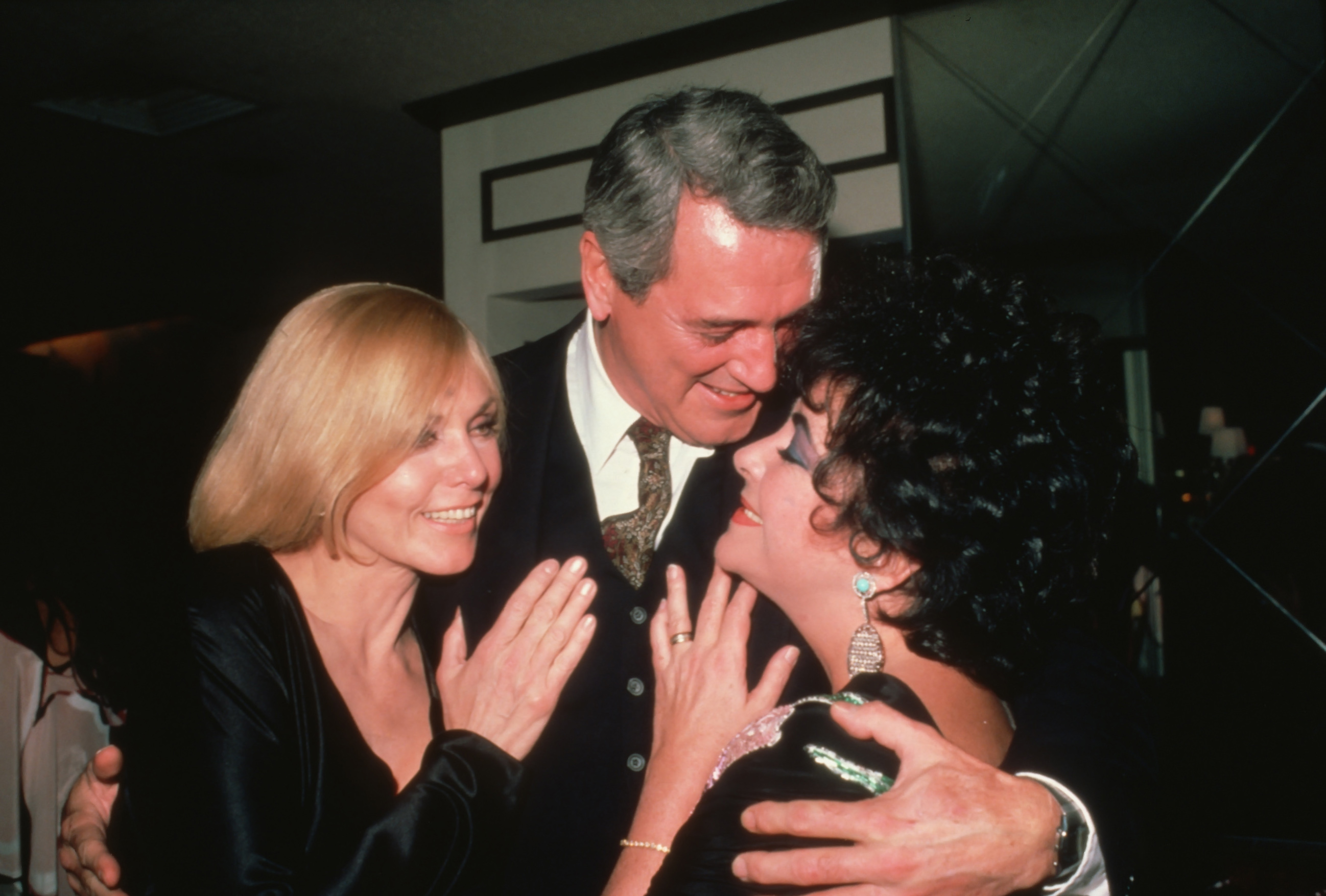 Kim Novak, Rock Hudson and Elizabeth Taylor circa 1981 in New York City. | Source: Getty Images