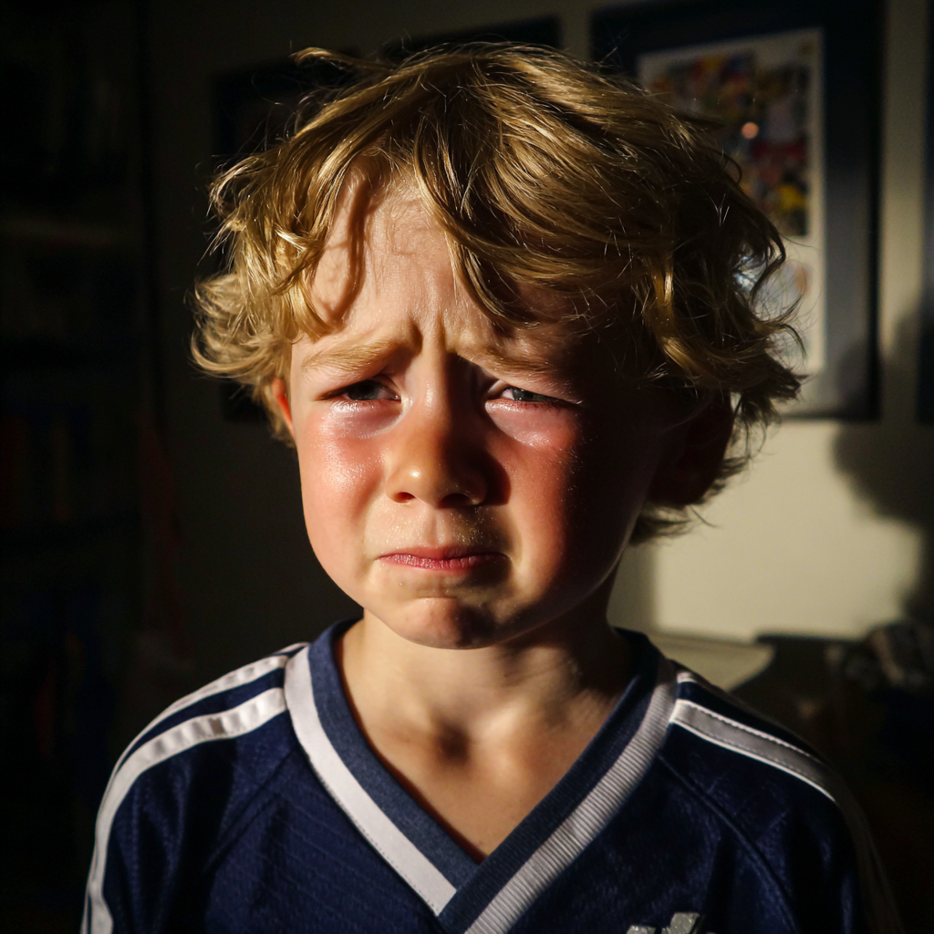 An emotional little boy | Source: Midjourney