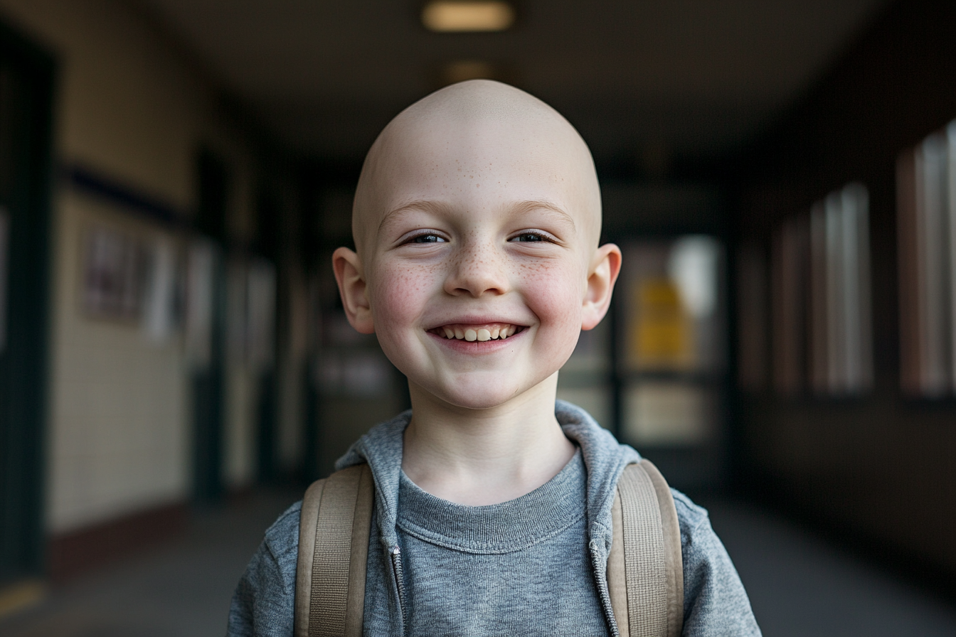 A boy smiling widely | Source: Midjourney