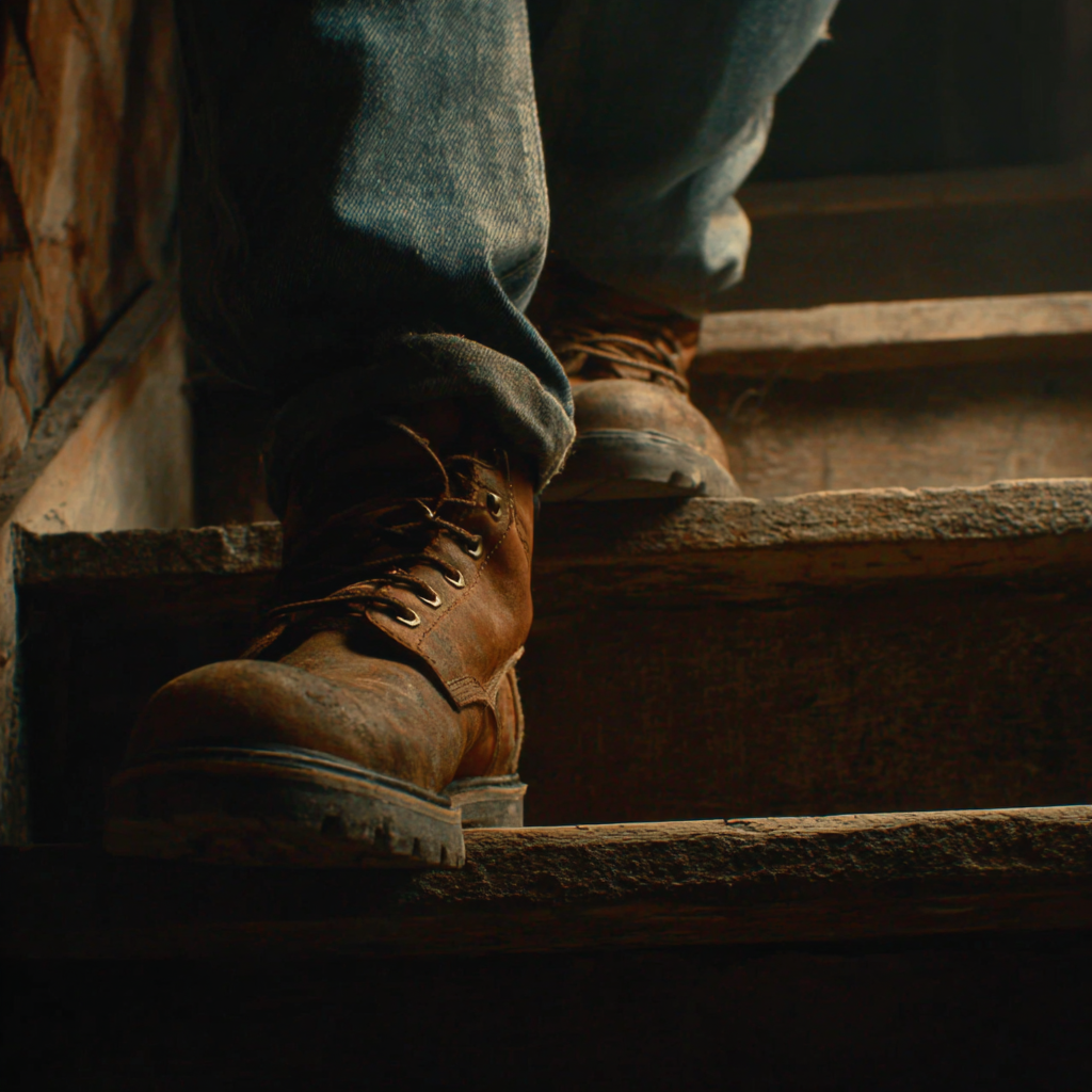 A man descending a staircase | Source: Midjourney