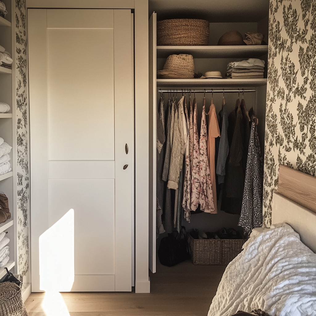A closet in a bedroom | Source: Midjourney