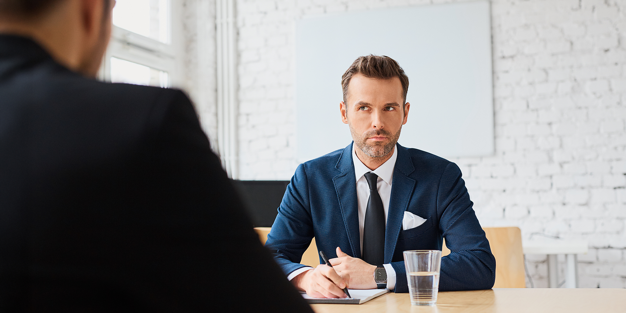 A man being interviewed for a job | Source: Shutterstock