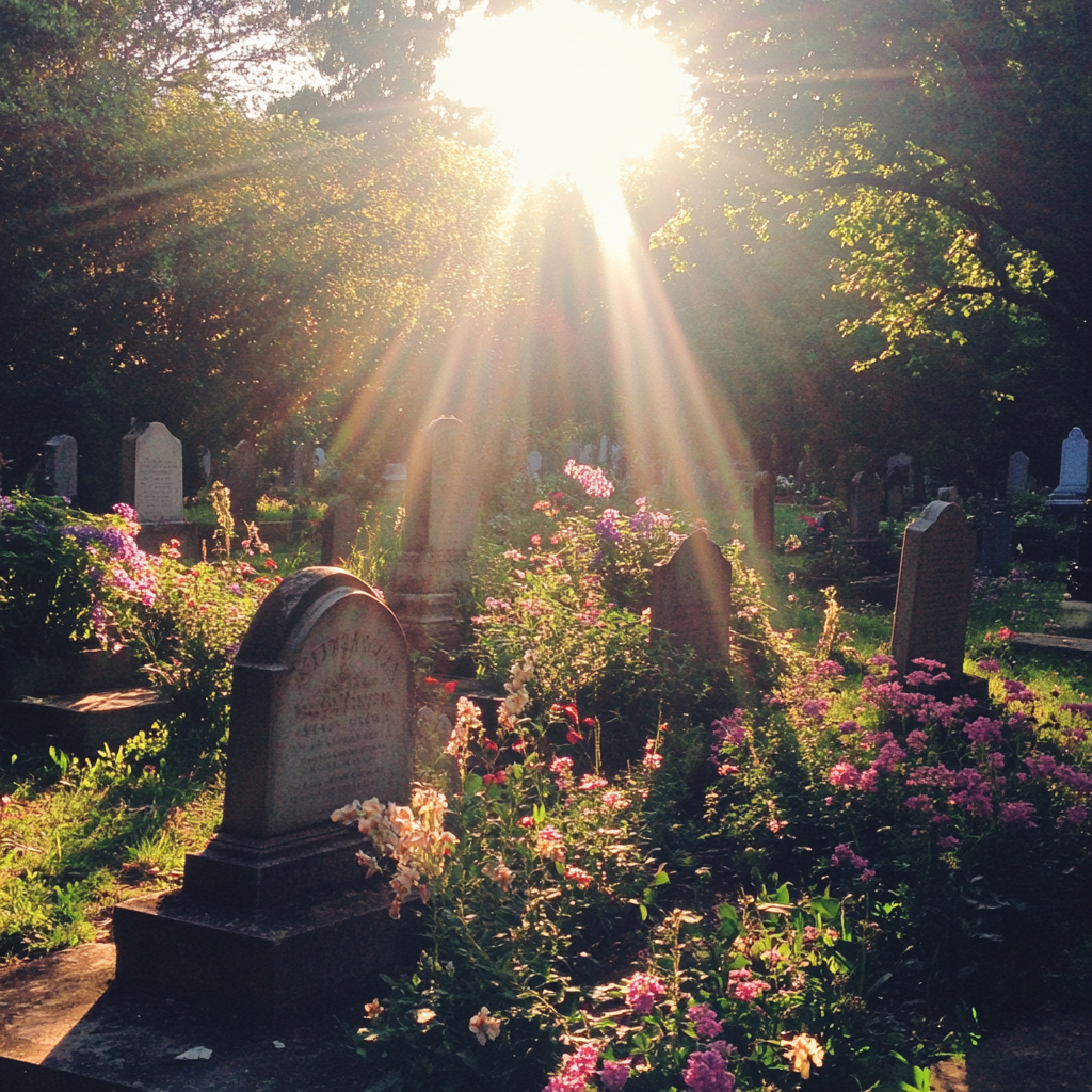 Un cimetière | Source : Midjourney