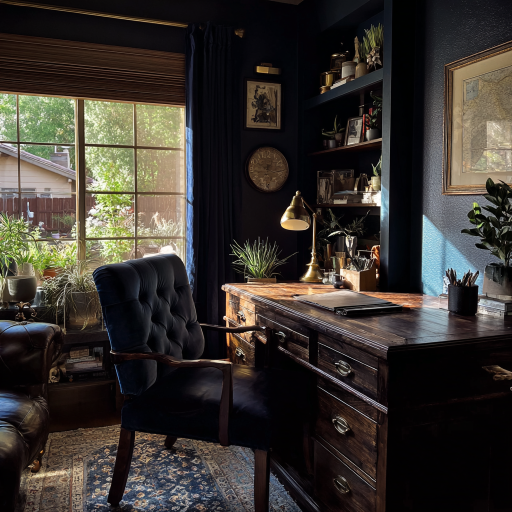 The interior of a home office | Source: Midjourney