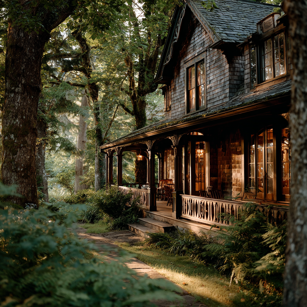 A weathered house in the woods | Source: Midjourney