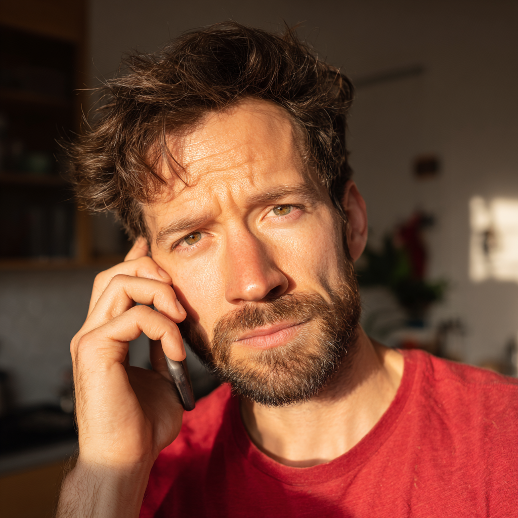 A man talking on a cellphone | Source: Midjourney
