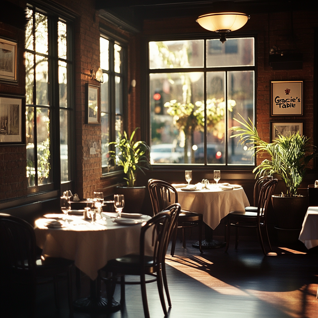 A restaurant called Gracie's Table | Source: Midjourney