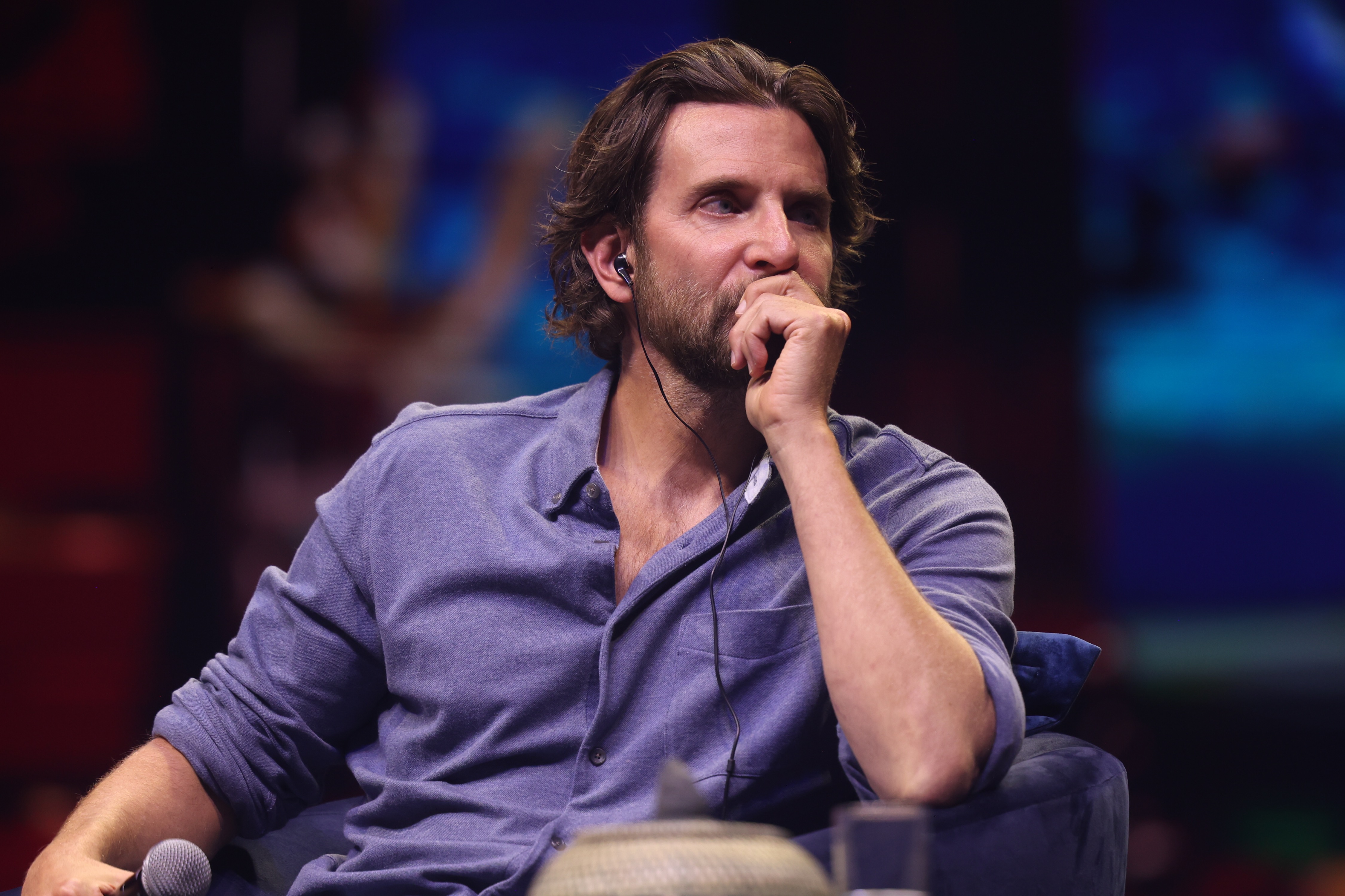 Bradley Cooper during a conference at the "Mexico Siglo XXI 2024" event on September 6, 2024, in Mexico City, Mexico | Source: Getty Images