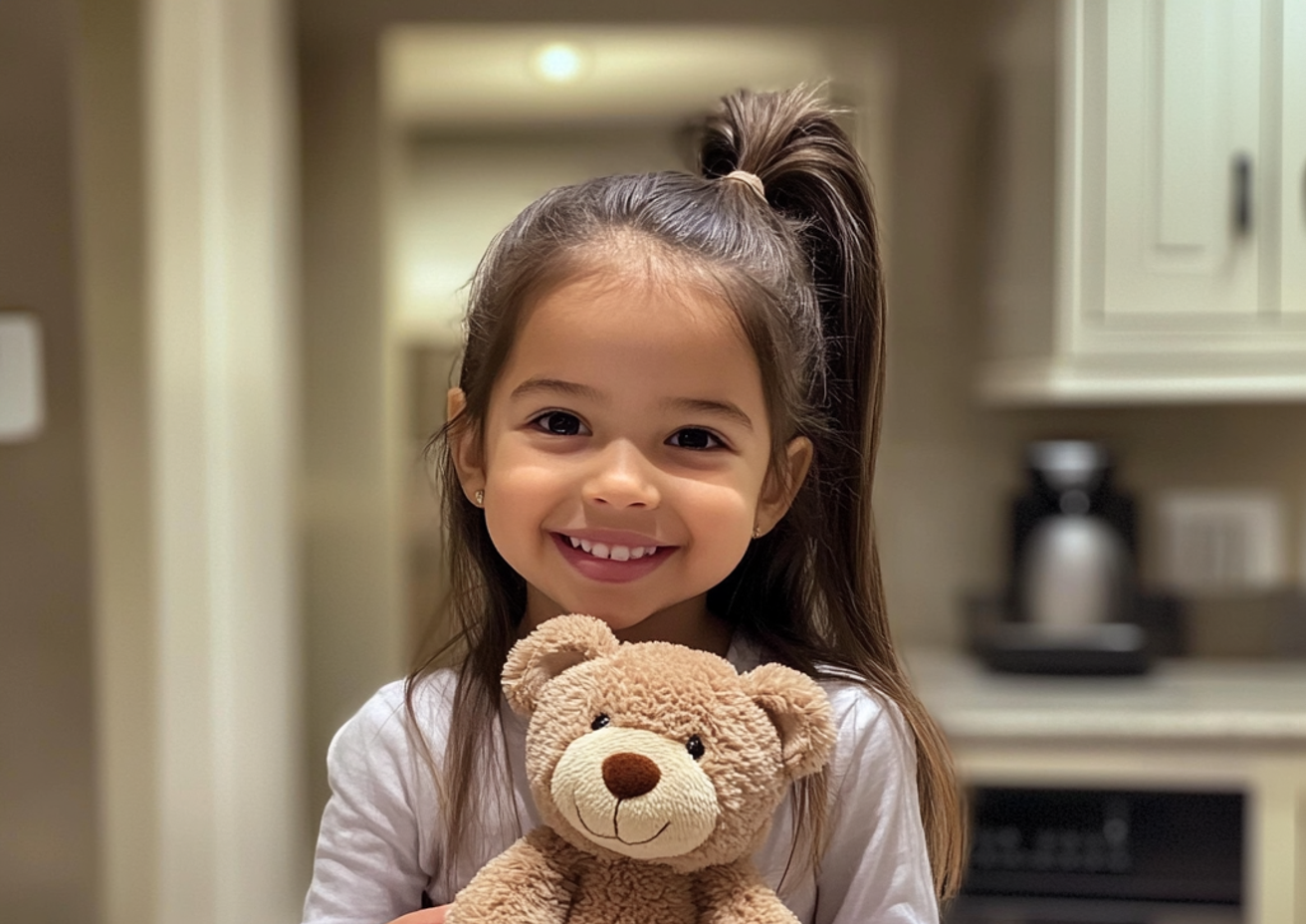 A smiling little girl | Source: Midjourney