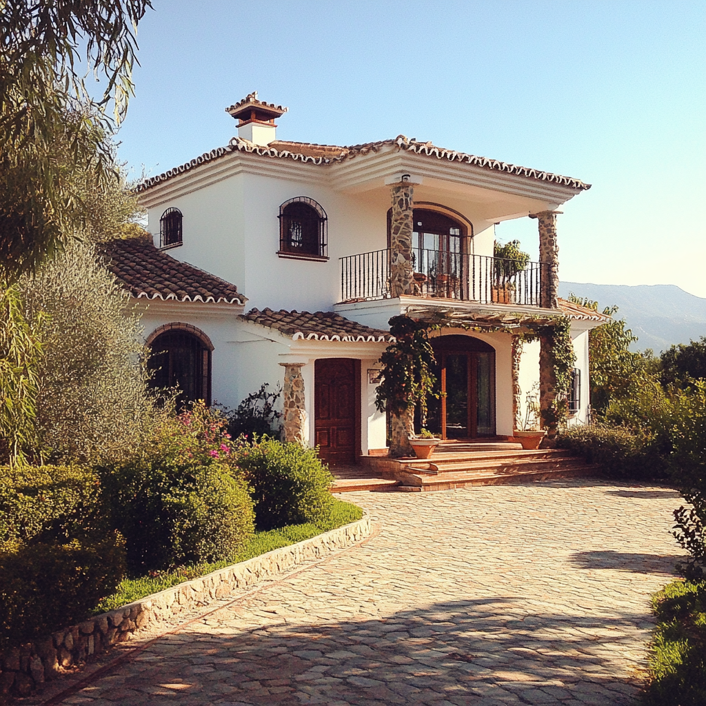 The exterior of a Spanish villa | Source: Midjourney