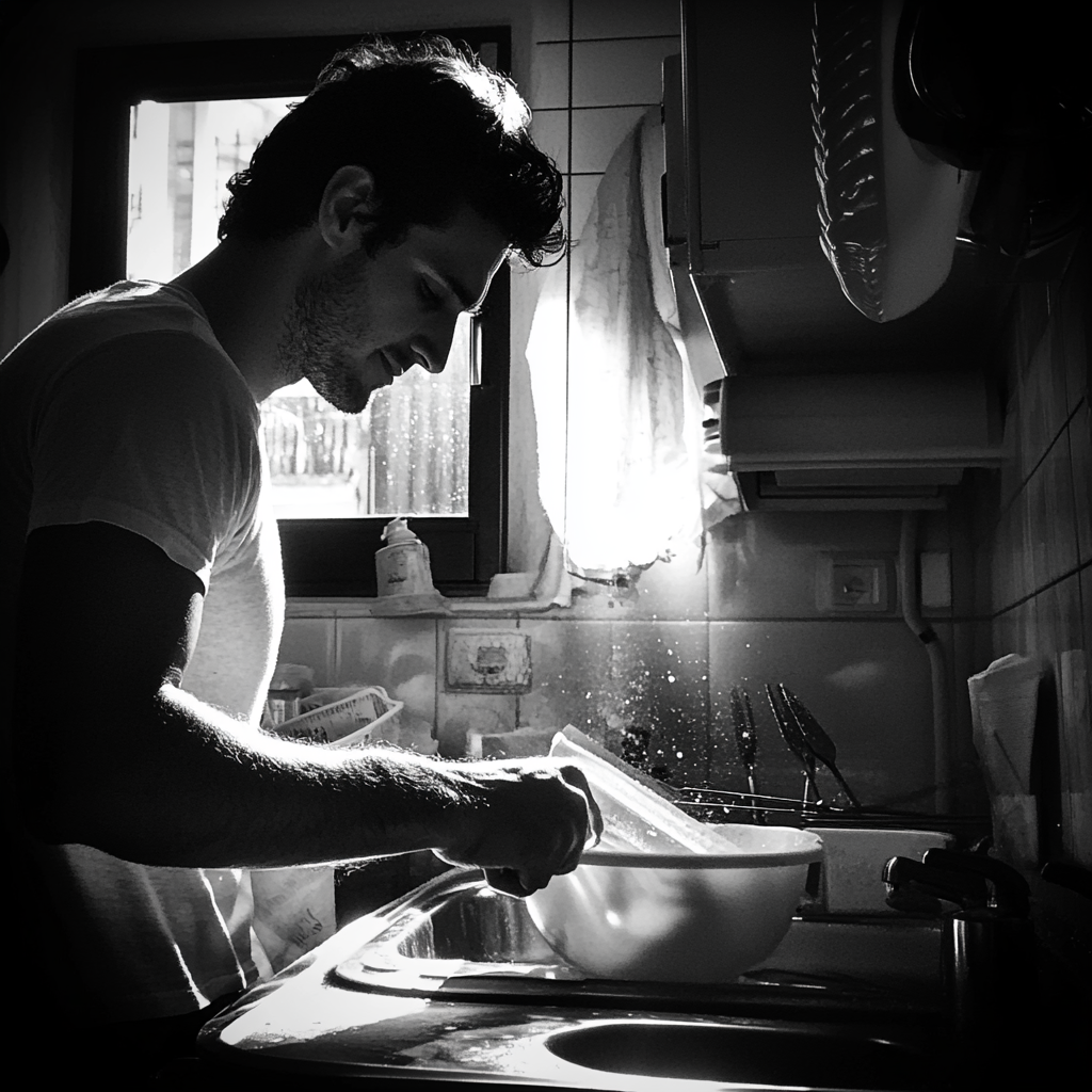 A man busy in the kitchen | Source: Midjourney