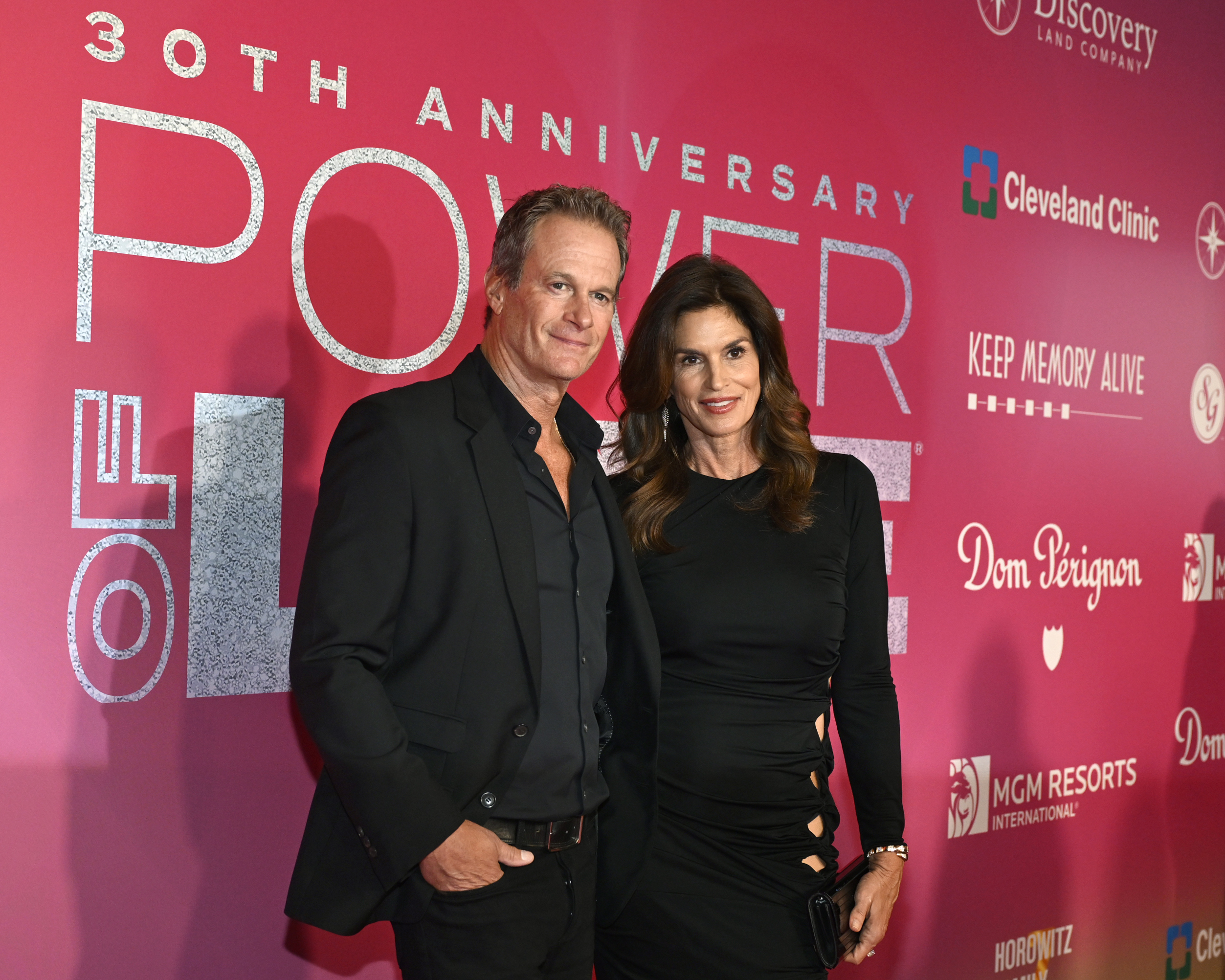 Rande Gerber and Cindy Crawford attended Keep Memory Alive's 30th Anniversary of "Power of Love" Gala at MGM Grand Garden Arena on February 14, 2026, in Las Vegas, Nevada. | Source: Getty Images