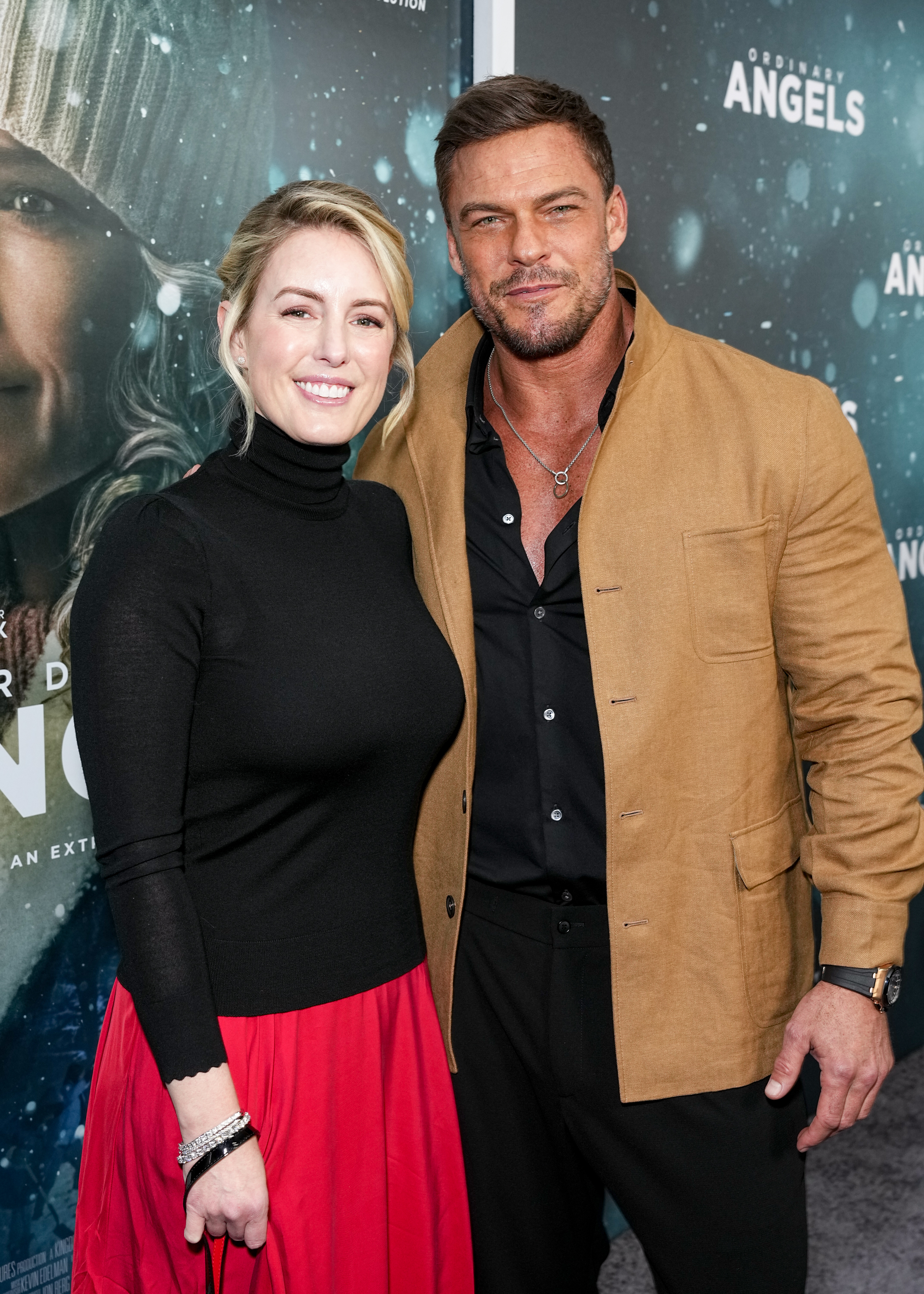 Catherine Ritchson and Alan Ritchson at the New York premiere of "Ordinary Angels" held at the SVA Theatre on February 19, 2024 in New York City. | Source: Getty Images