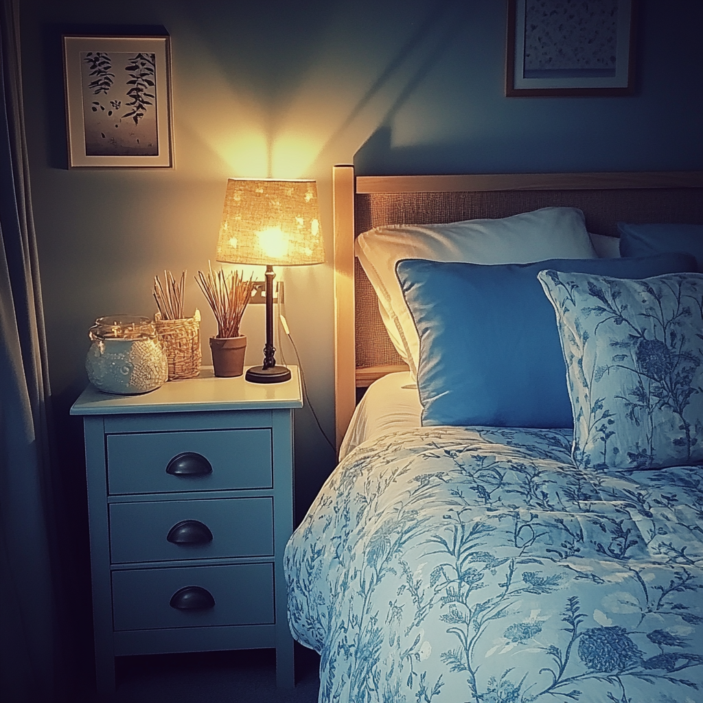 The interior of a guest bedroom | Source: Midjourney