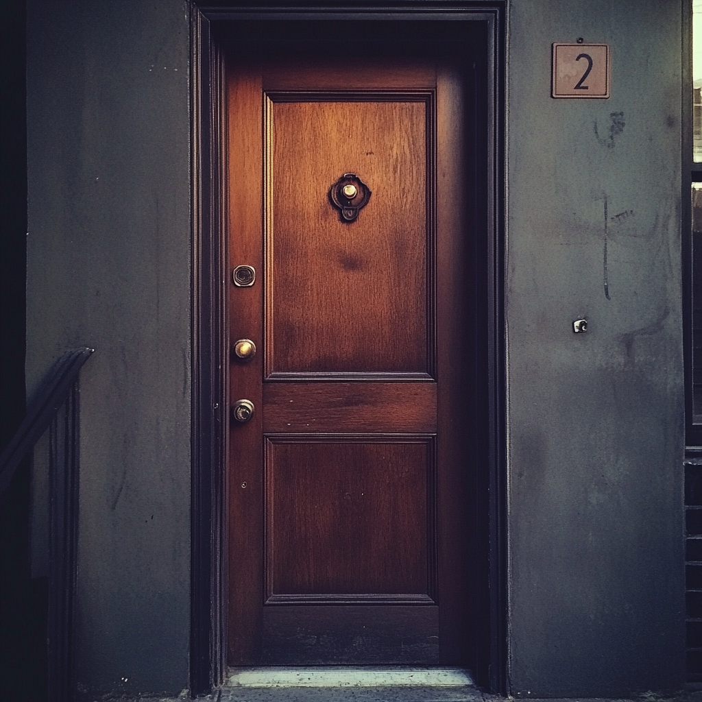 An apartment door | Source: Midjourney