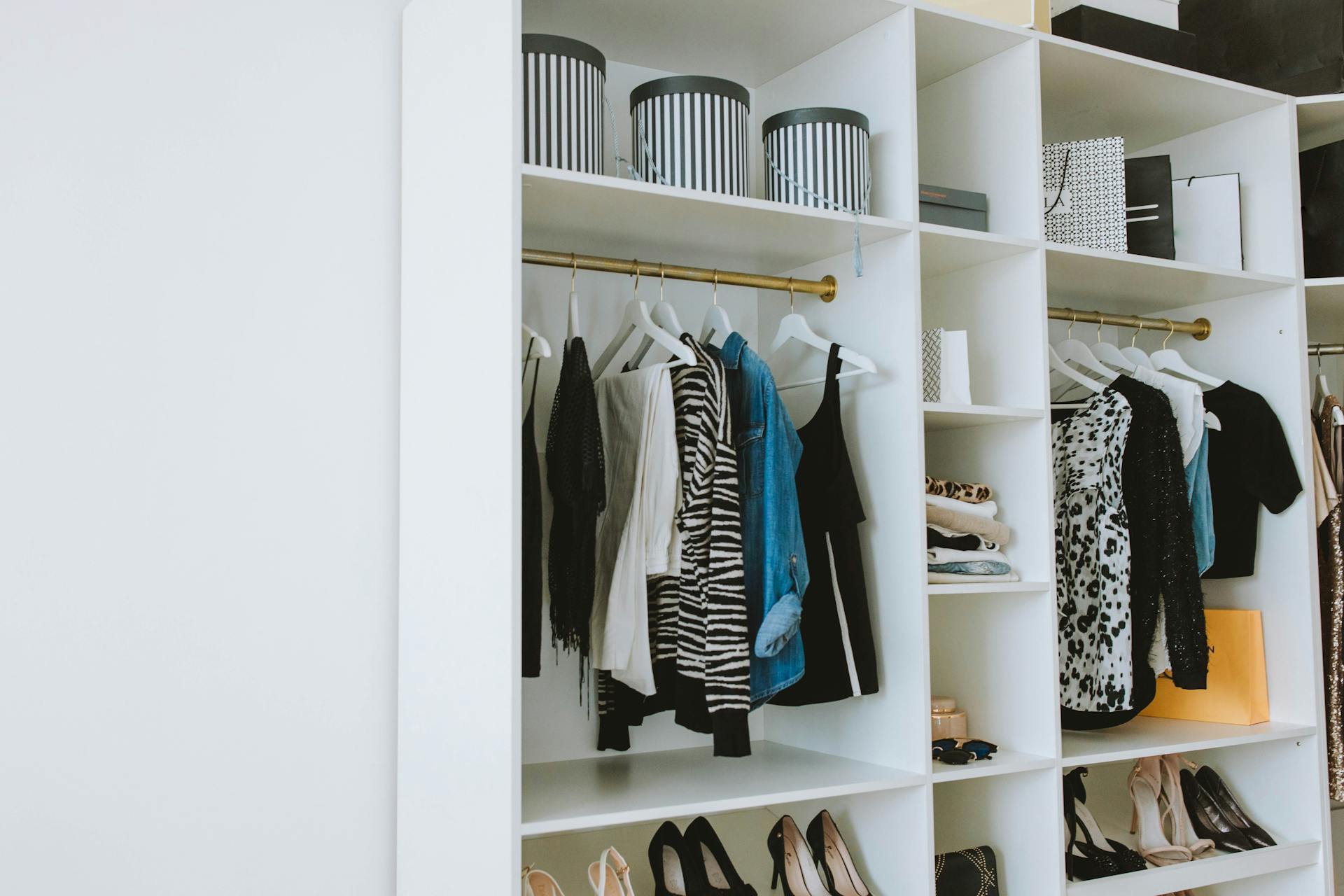 Clothes and shoes in a closet | Source: Pexels