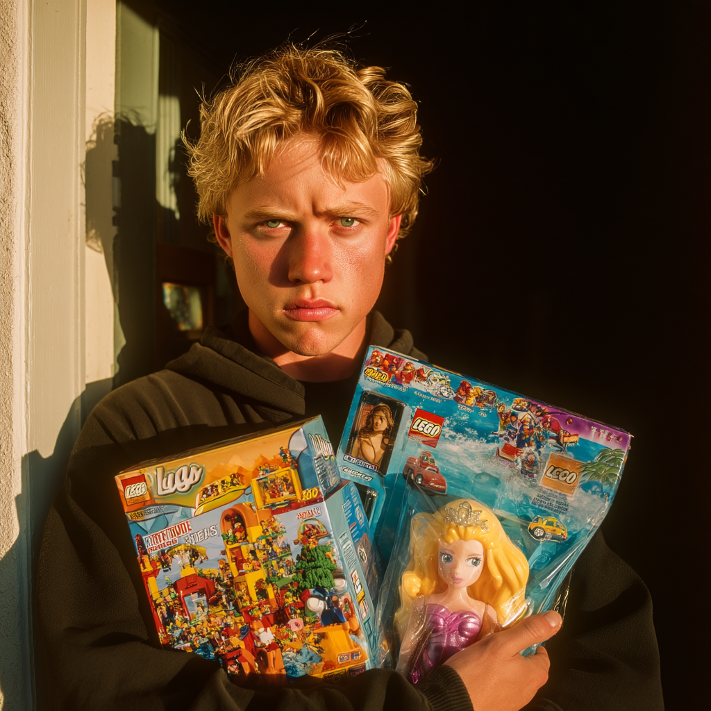 A man holding toys | Source: Midjourney