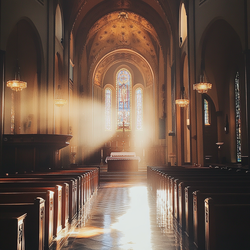 The interior of a beautiful church | Source: Midjourney