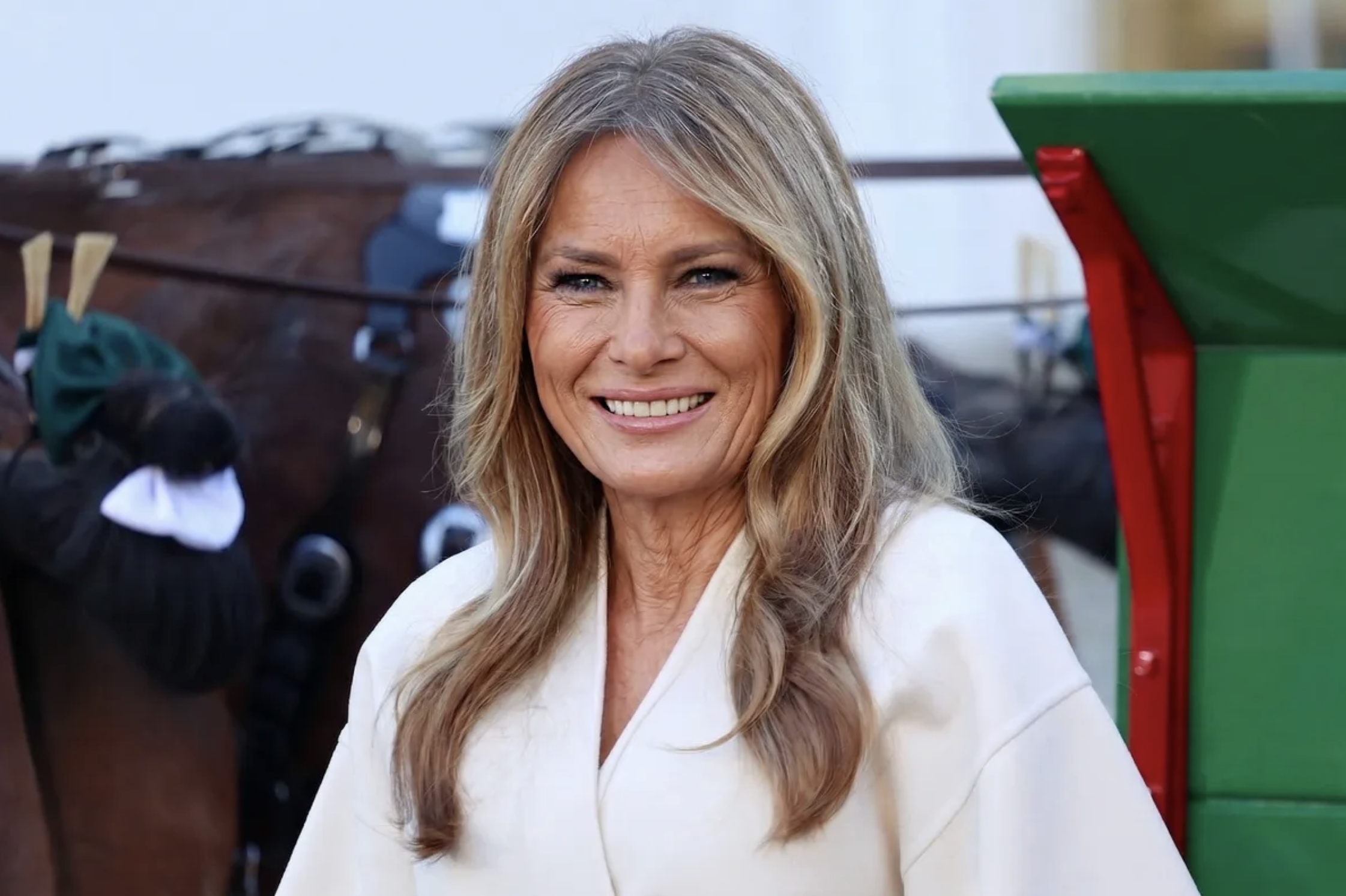 This AI portrait presents a hypothetical aging scenario and does not prove or disprove Trump's statements. The supplied interview records her denial of cosmetic changes rather than confirming any procedure. | Source: ChatGPT