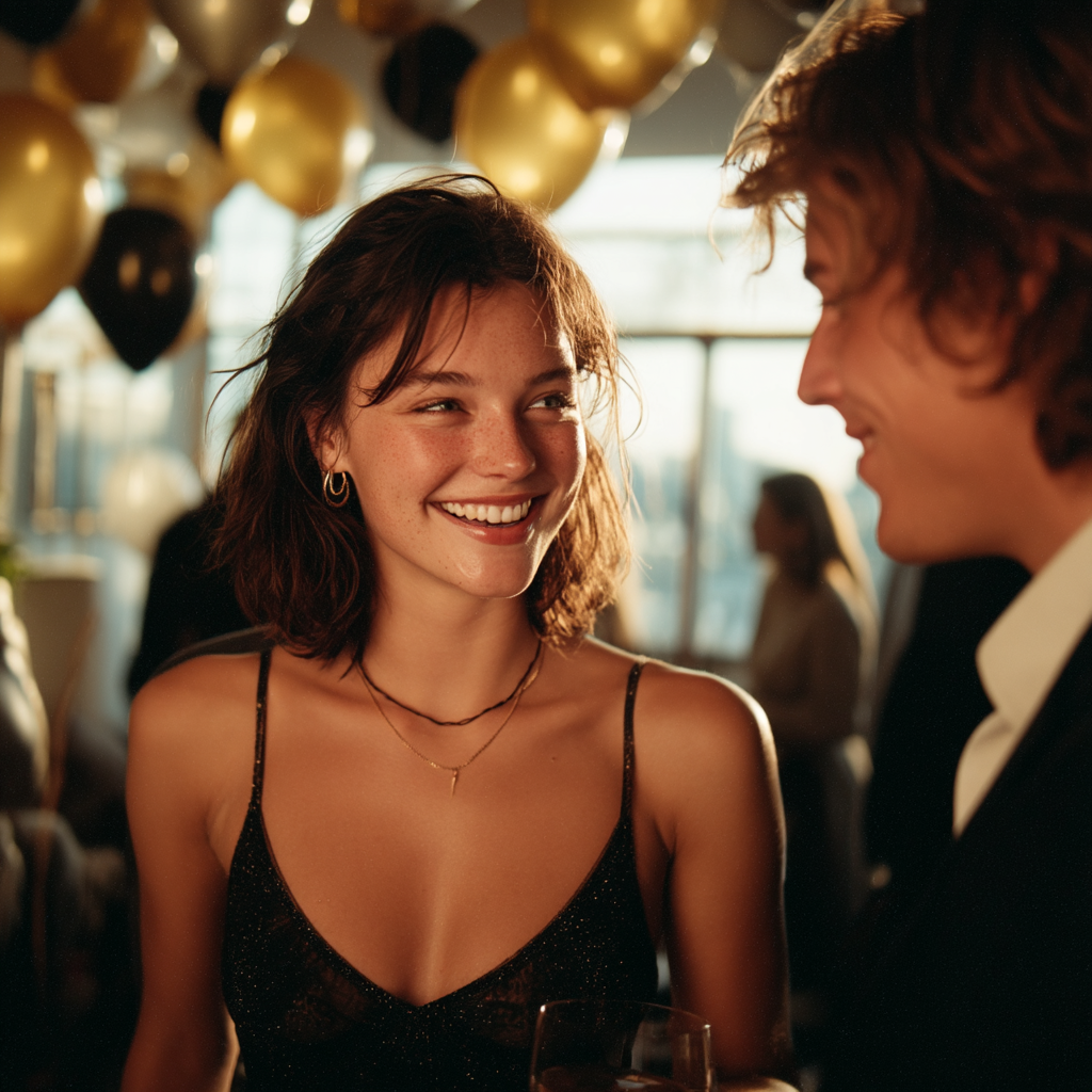 A man and woman laughing | Source: Midjourney