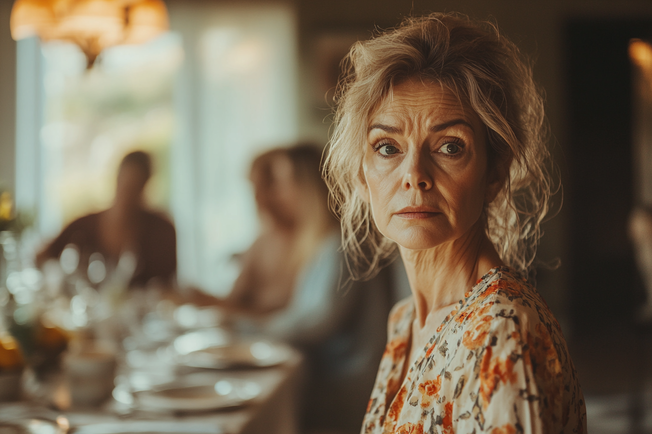 Une femme âgée à l'expression choquée et déçue | Source : Midjourney