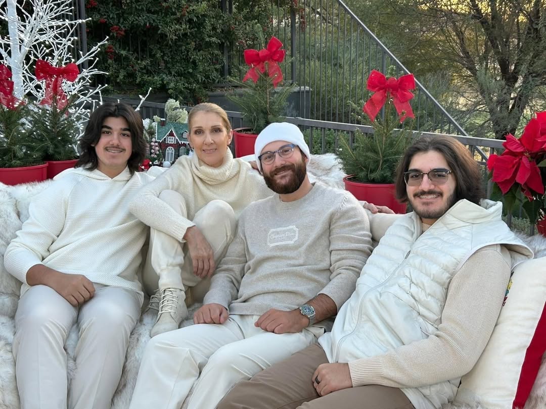 Céline Dion with her sons from a post dated January 15, 2025. | Source: Instagram/celinedion