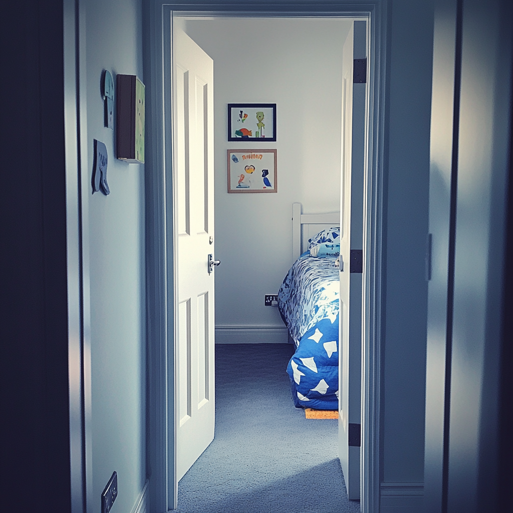 The doorway to a bedroom | Source: Midjourney
