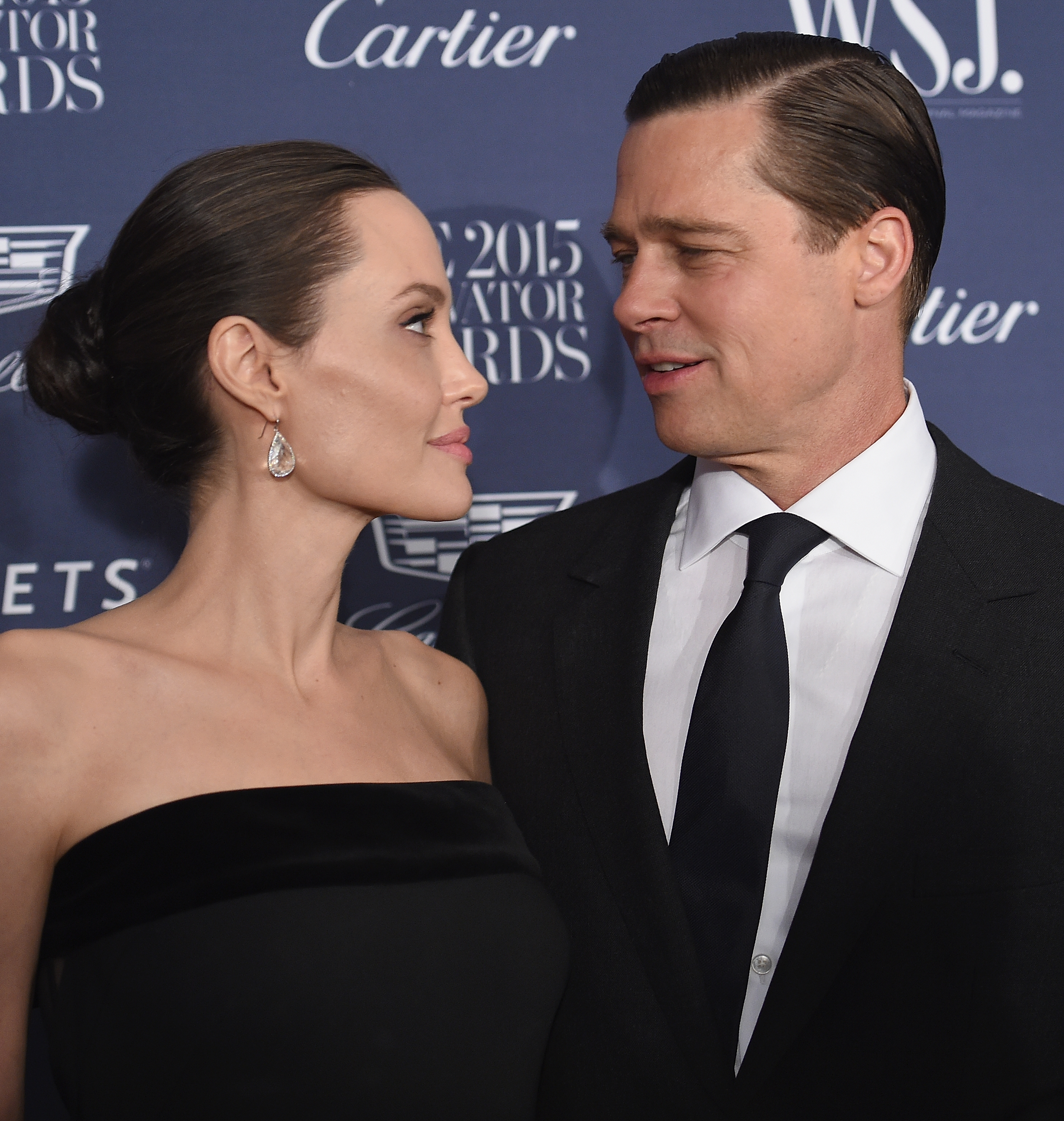 Angelina Jolie Pitt and Brad Pitt attend the WSJ. Magazine 2015 Innovator Awards at the Museum of Modern Art on November 4, 2015 in New York City. | Source: Getty Images
