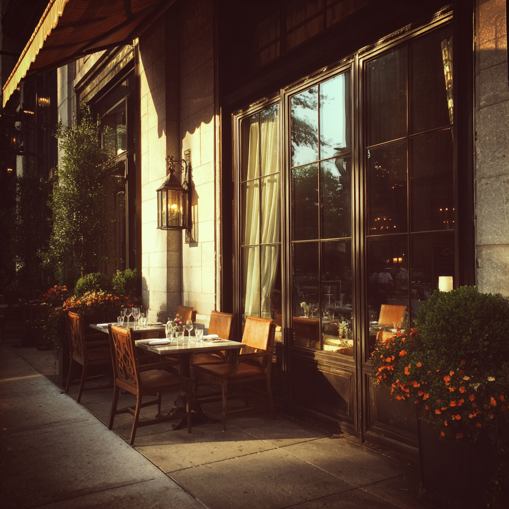 The exterior of a restaurant | Source: Midjourney