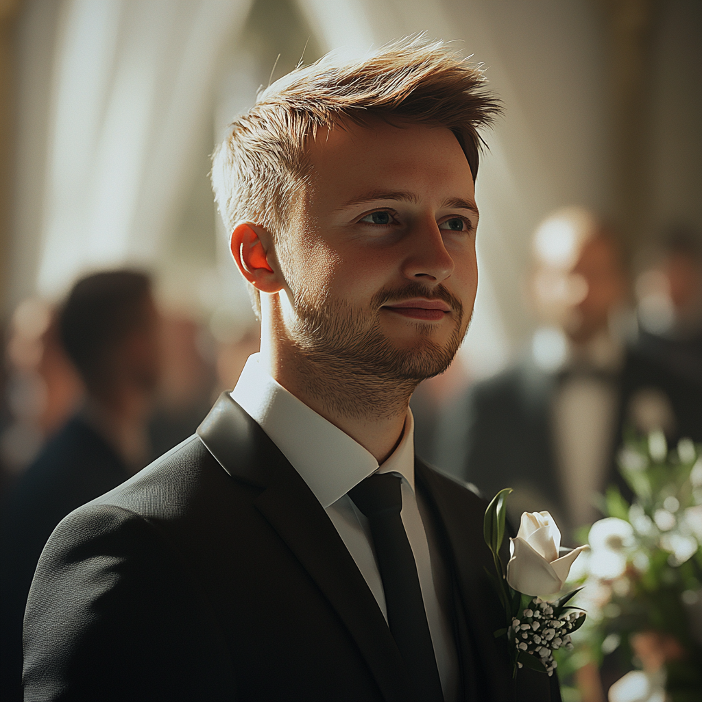 A man standing at the altar | Source: Midjourney