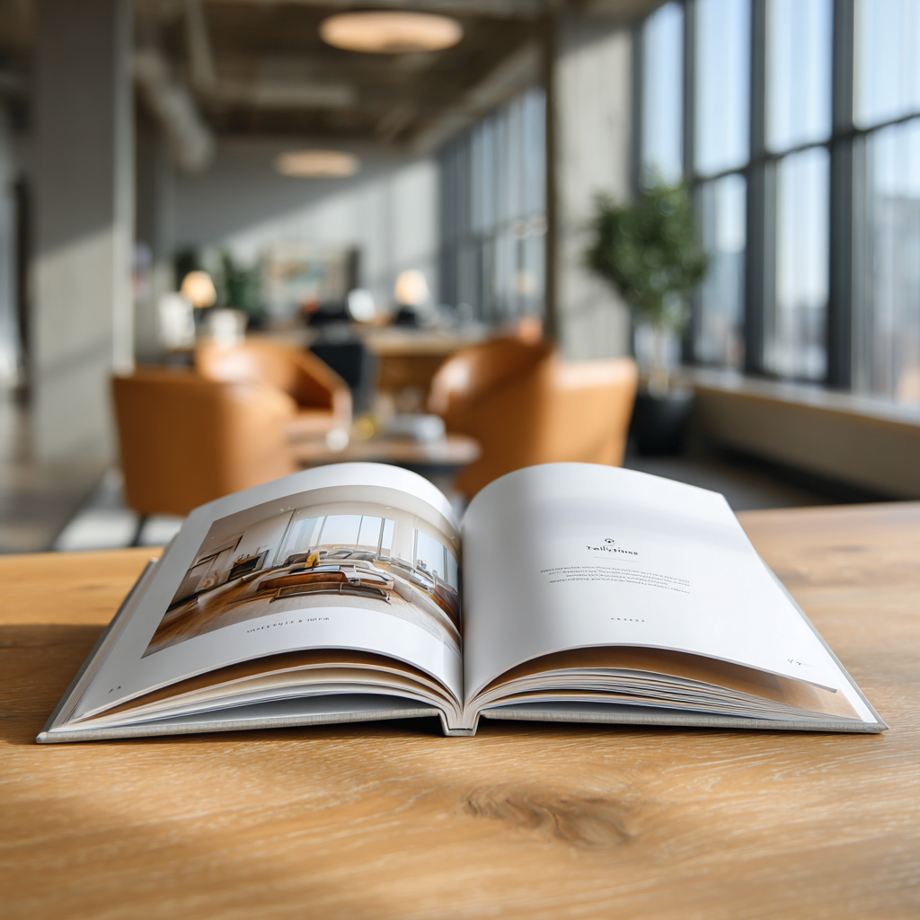 An open brochure | Source: Midjourney