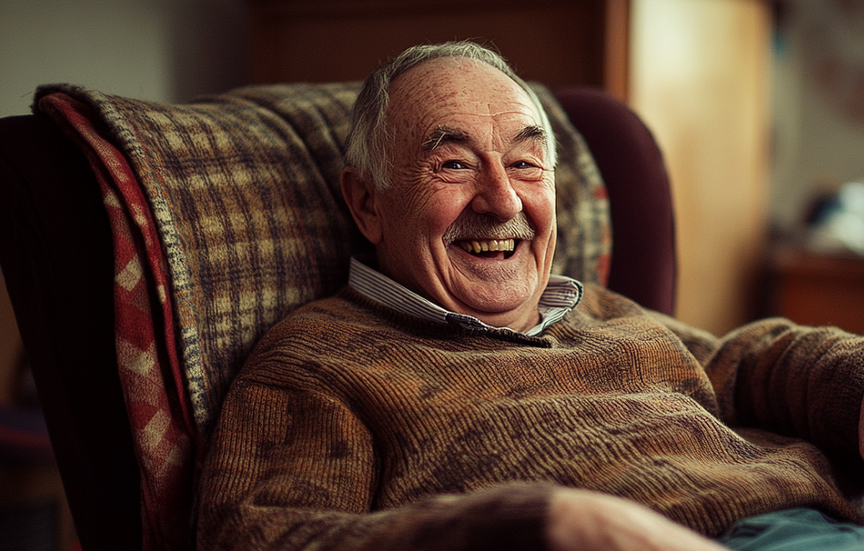 A smiling elderly man | Source: Midjourney