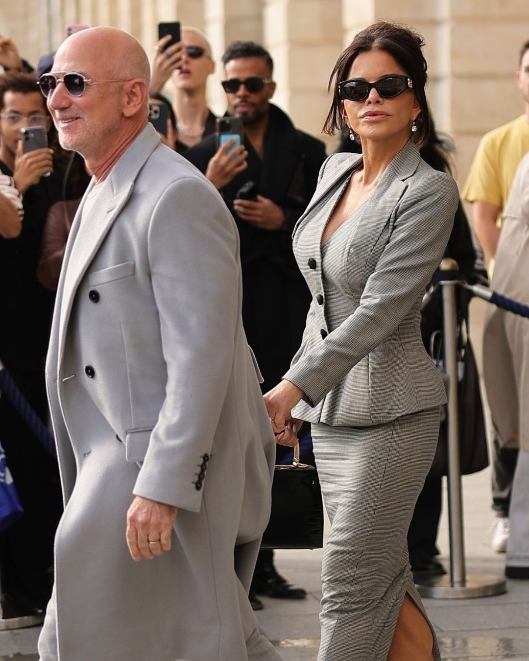 Jeff Bezos and Lauren Sánchez Bezos leaving The Ritz during the Womenswear Spring Summer 2026 as part of Paris Fashion Week on October 4, 2025, in Paris, France. | Source: Instagram/pagesix