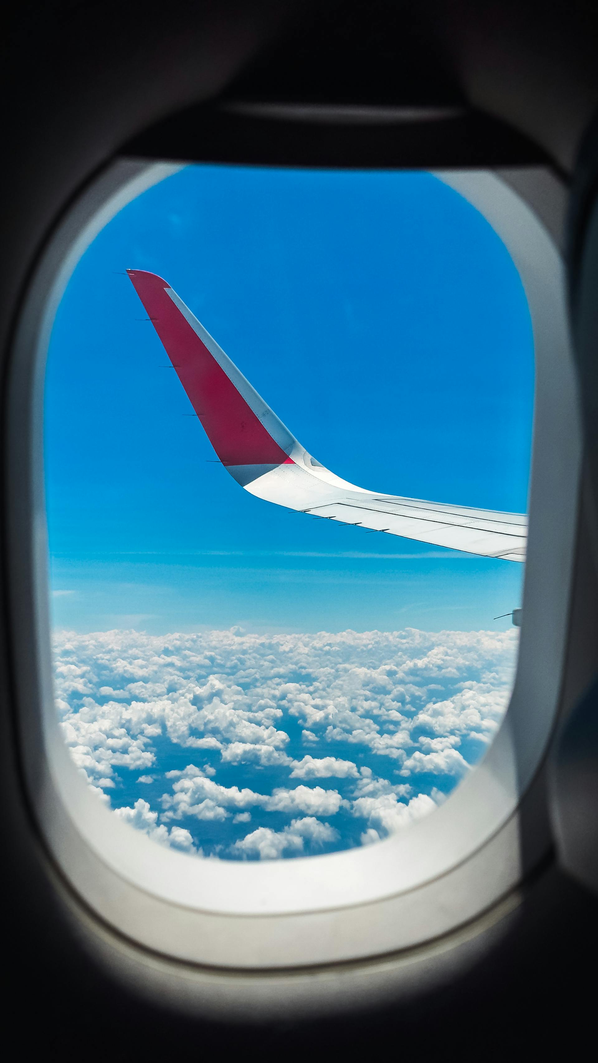 The view from an airplane window | Source: Pexels