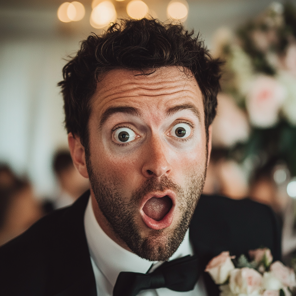 A shocked groom | Source: Midjourney