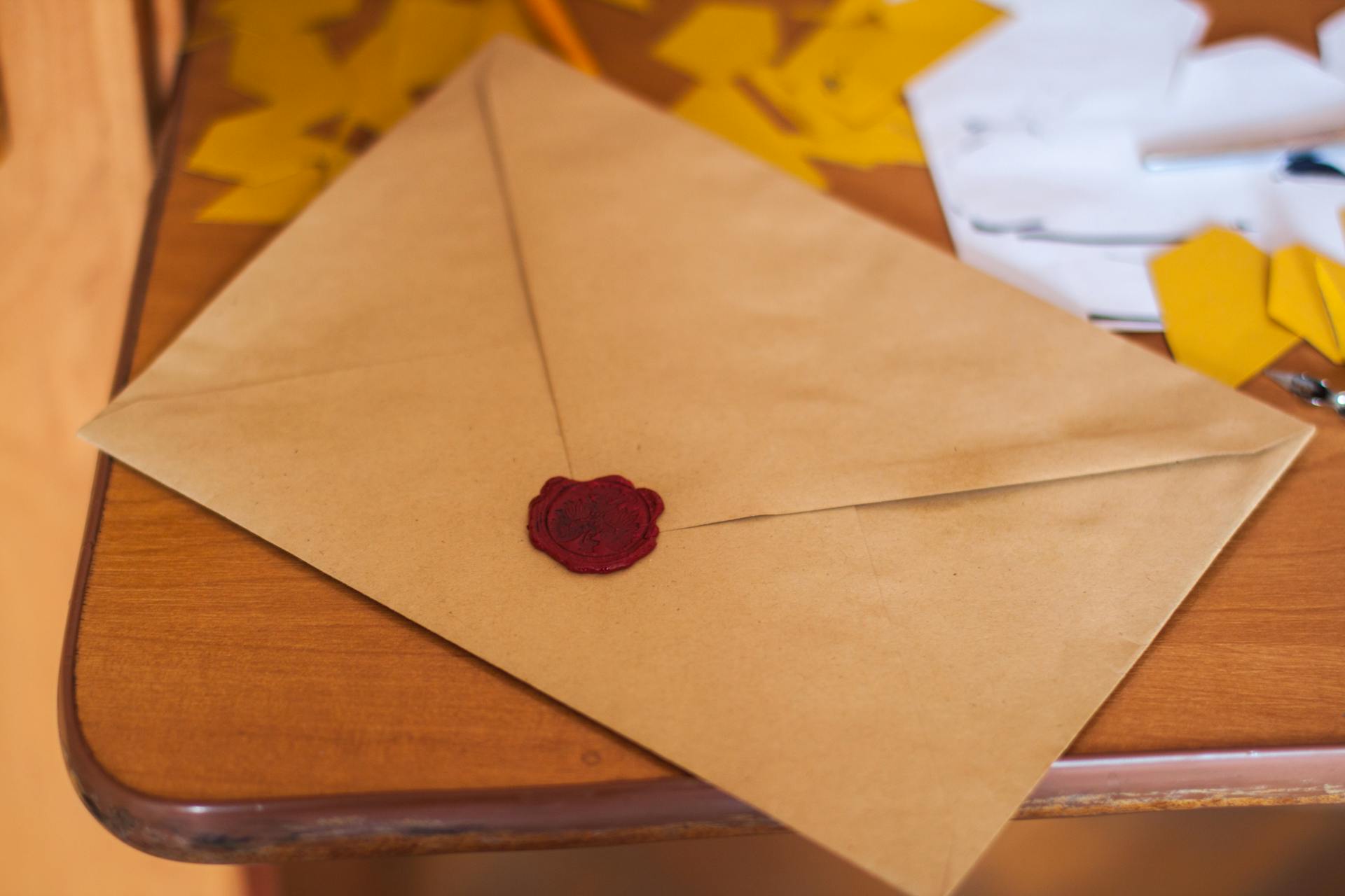 An envelope on the table | Source: Pexels