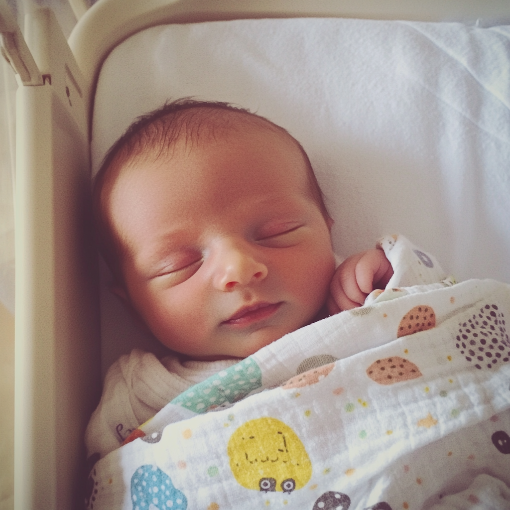 A baby boy in a bassinette | Source: Midjourney