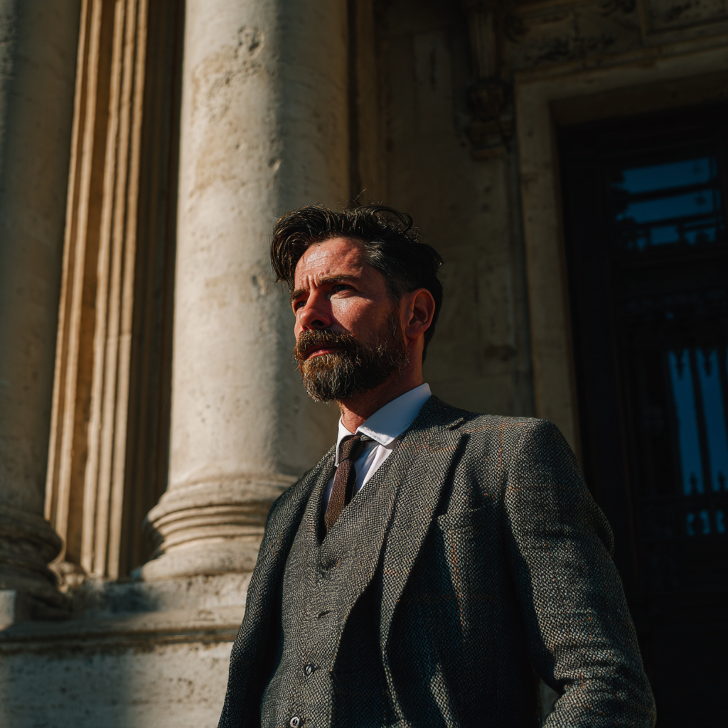 A man wearing a suit | Source: Midjourney