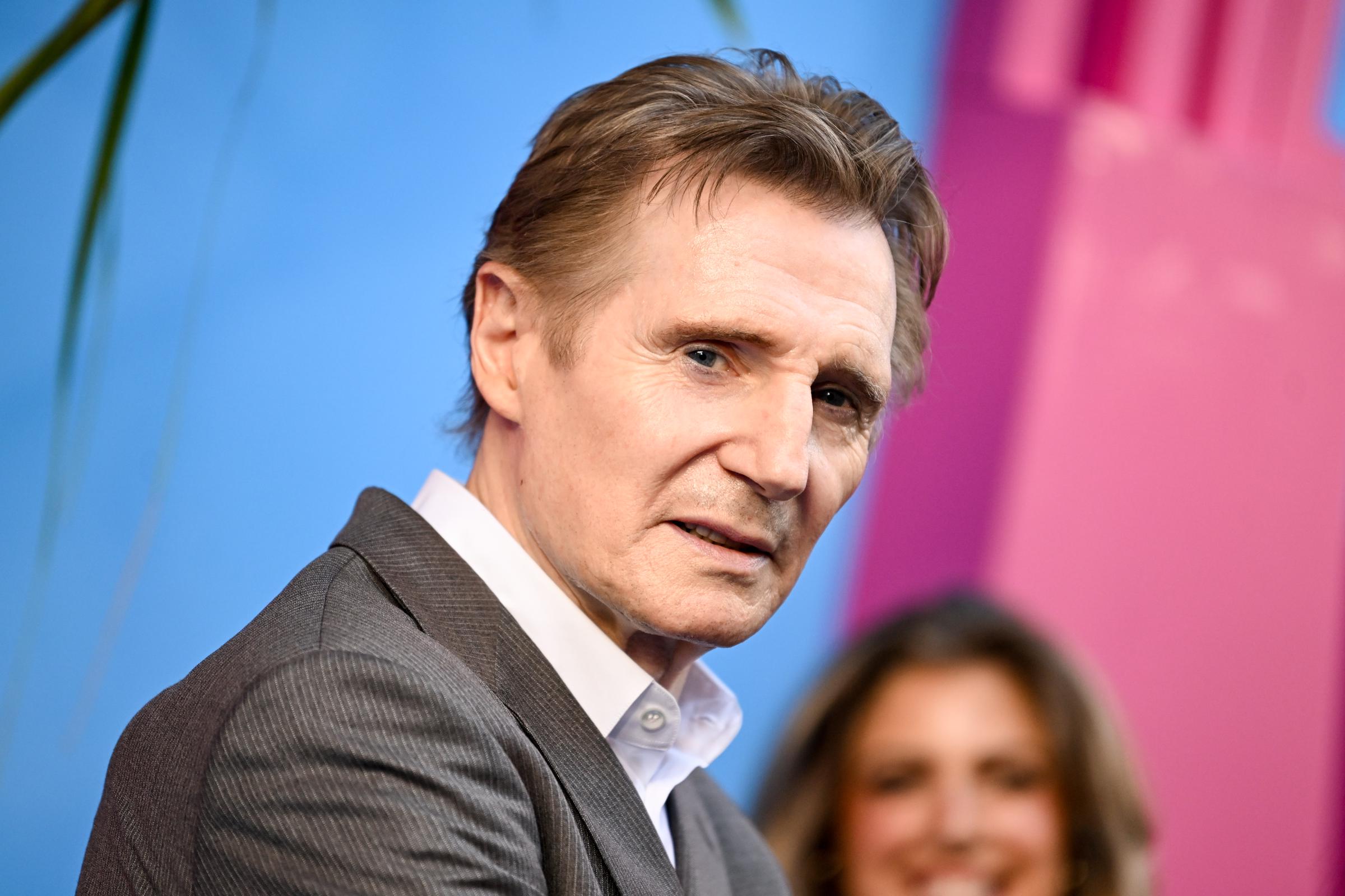 Liam Neeson at "The Naked Gun" New York Premiere on July 28, 2025 in New York City. | Source: Getty Images